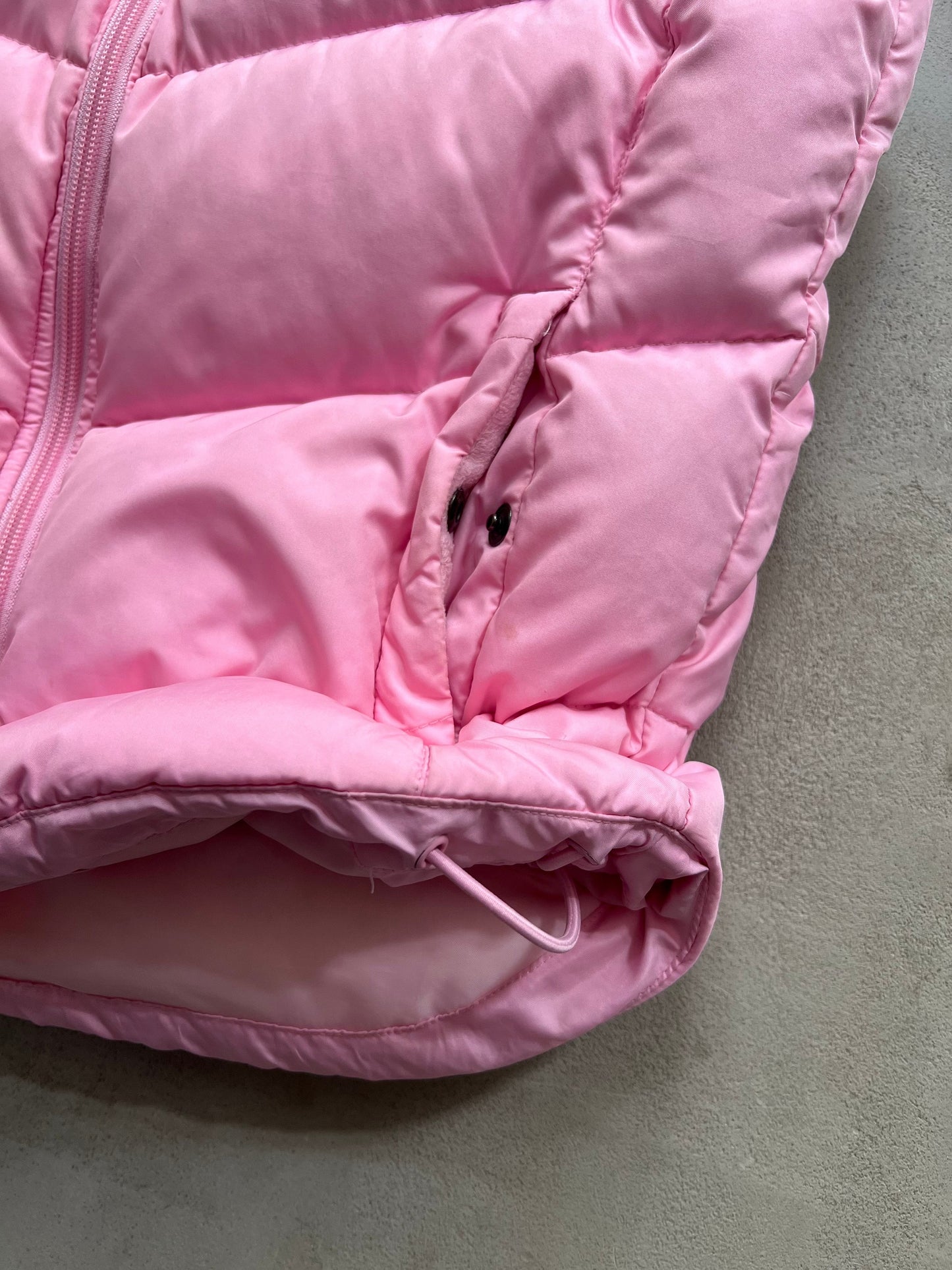 PINK NIKE PUFFER VEST - 2000S - WOMENS M