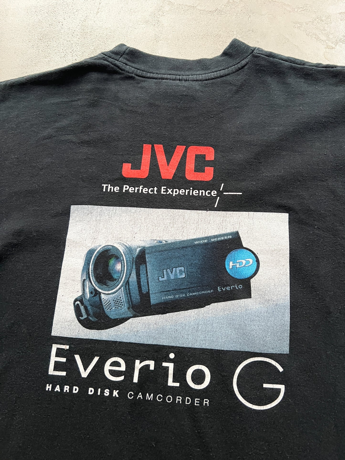 FADED BLACK JVC CAMERAS PROMO TEE - 2000S - L