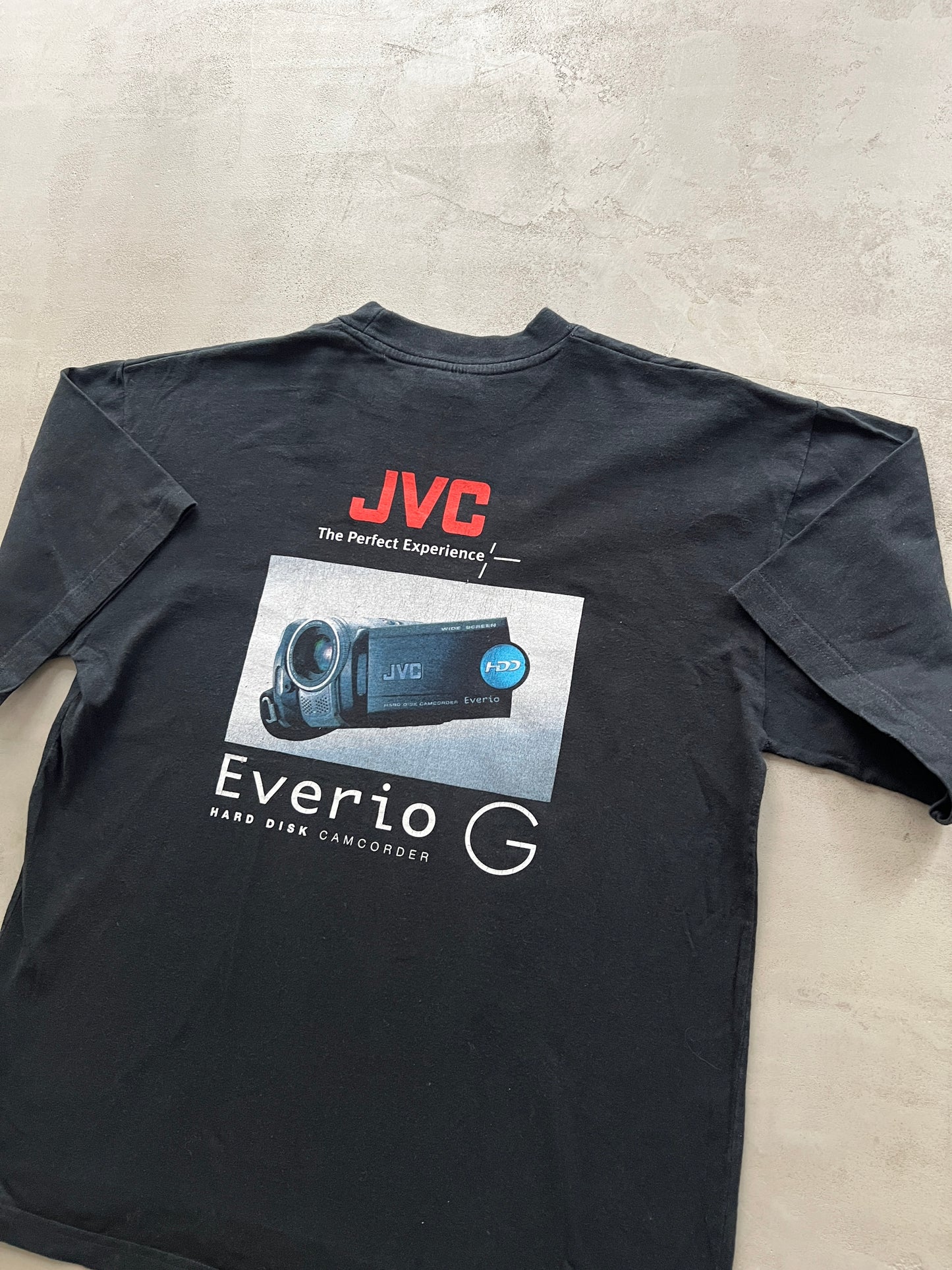 FADED BLACK JVC CAMERAS PROMO TEE - 2000S - L