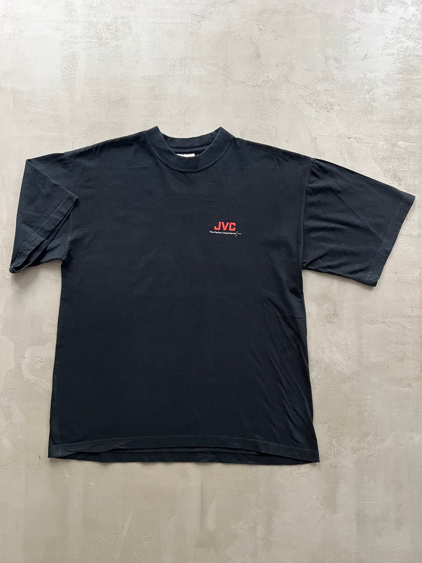 FADED BLACK JVC CAMERAS PROMO TEE - 2000S - L