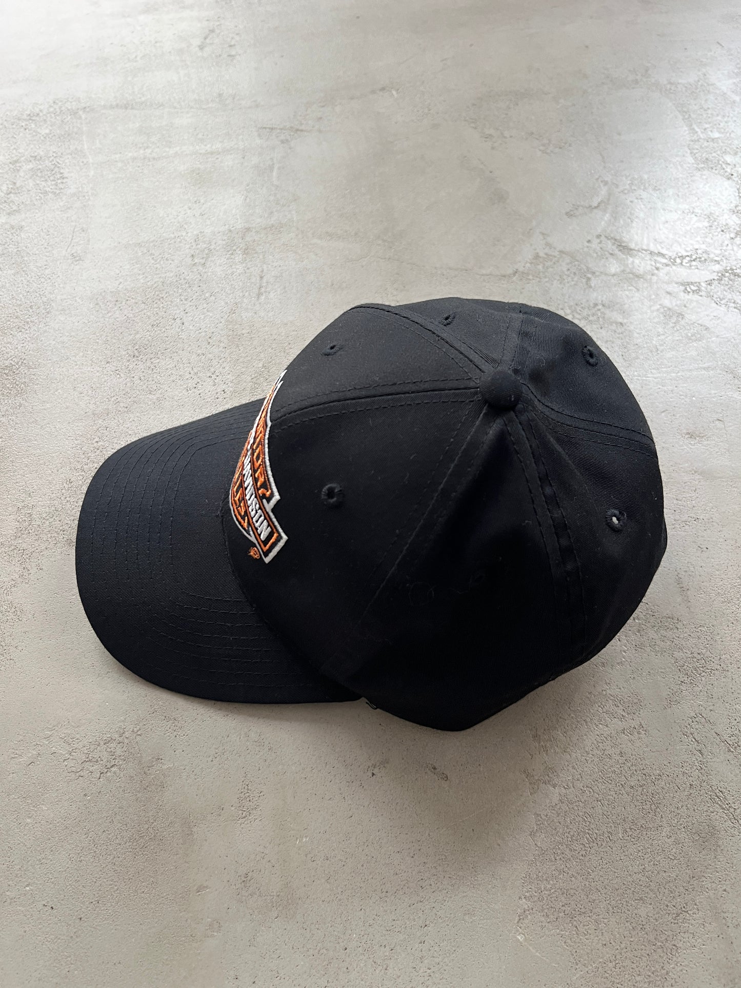 BLACK HARLEY DAVIDSON CAP - 1990S