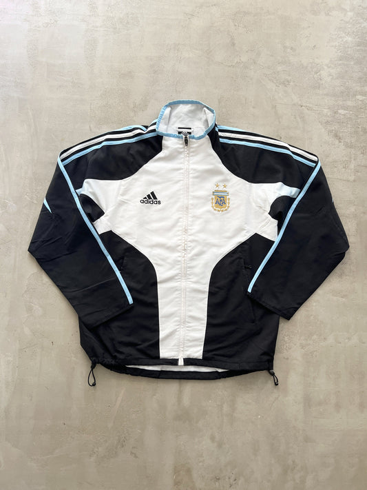 WHITE/BABY BLUE ARGENTINA TRACK JACKET - 2000S - L