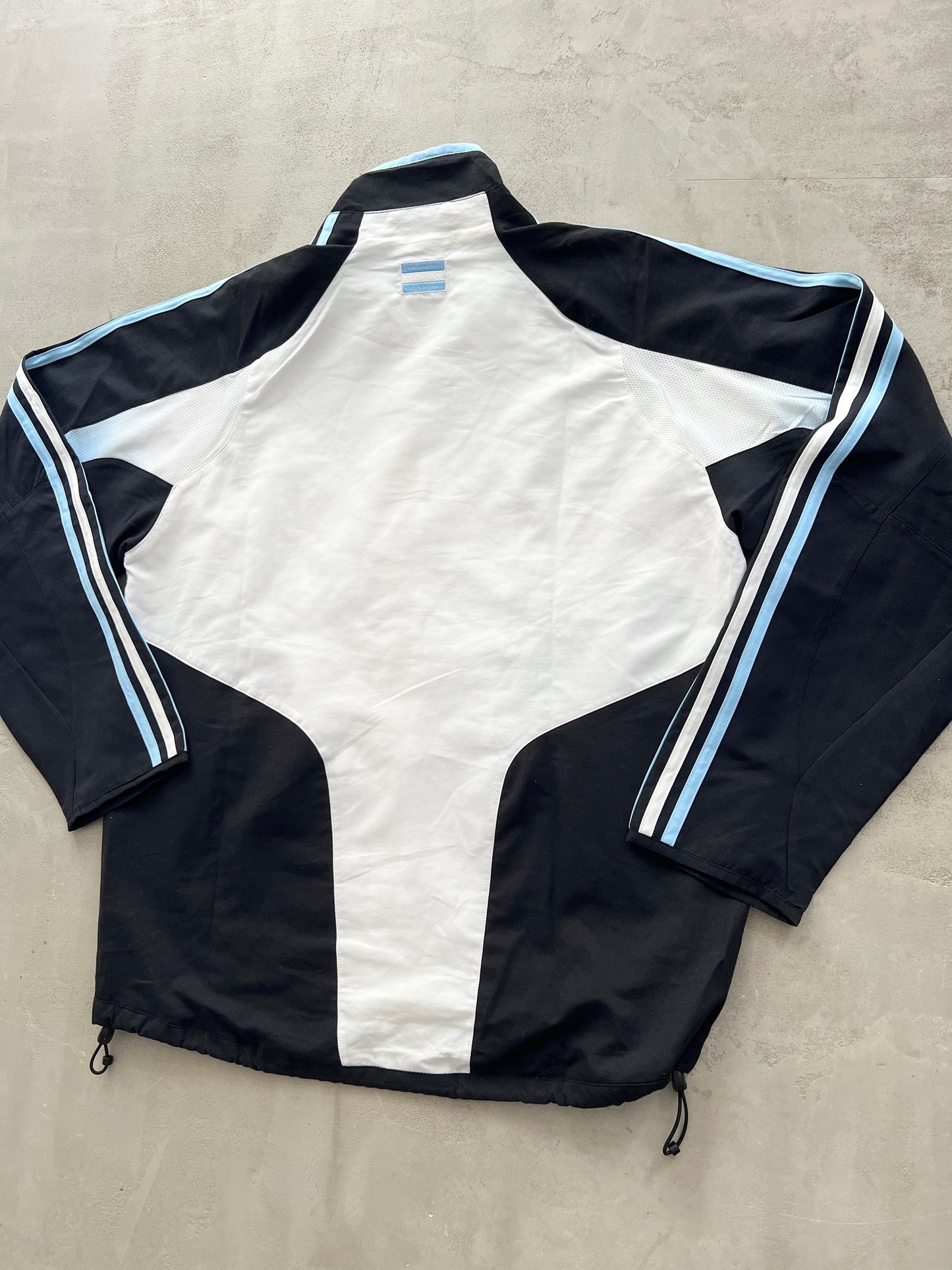 WHITE/BABY BLUE ARGENTINA TRACK JACKET - 2000S - L