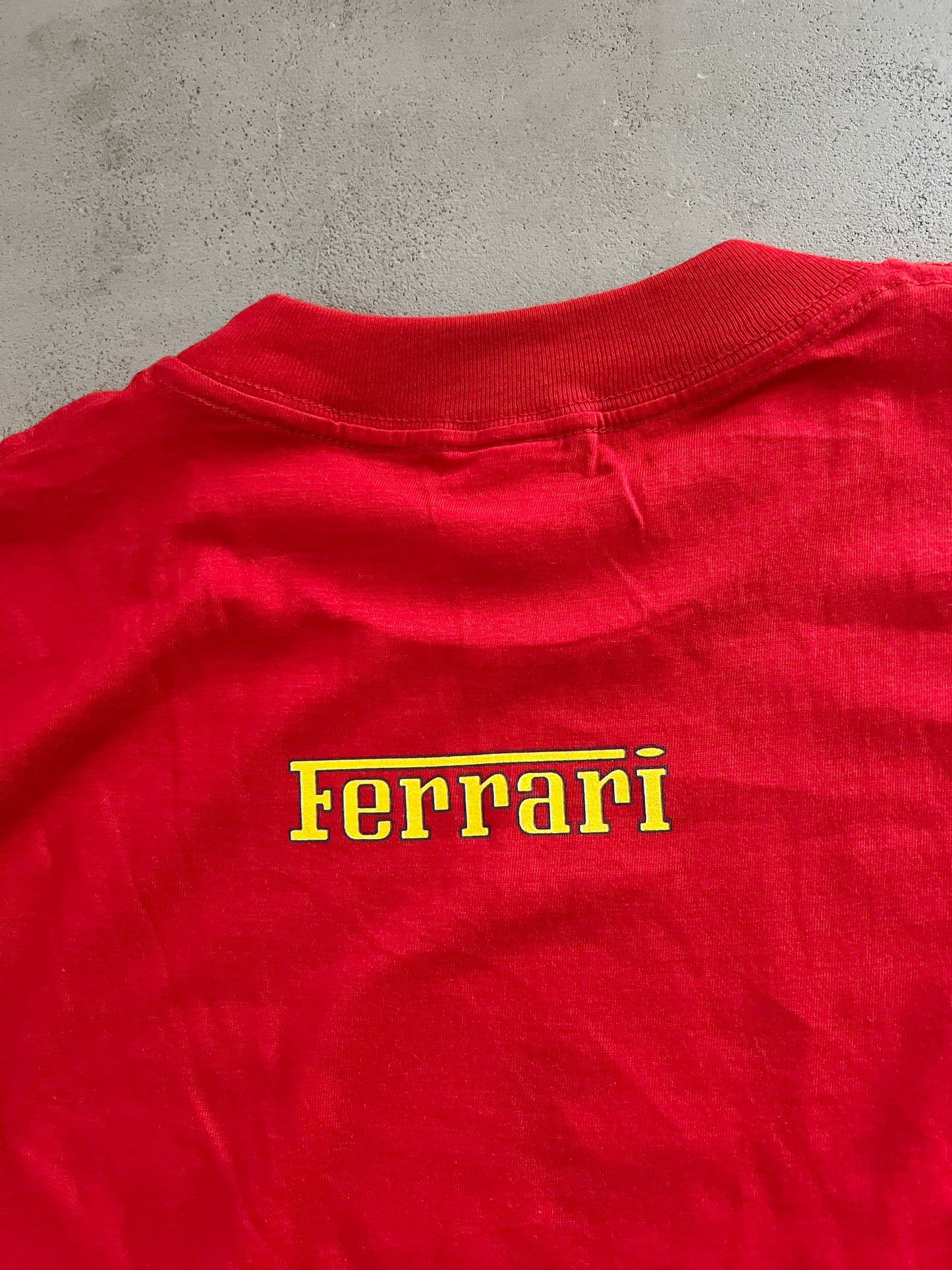 RED FERRARI TEE - 1990S - L