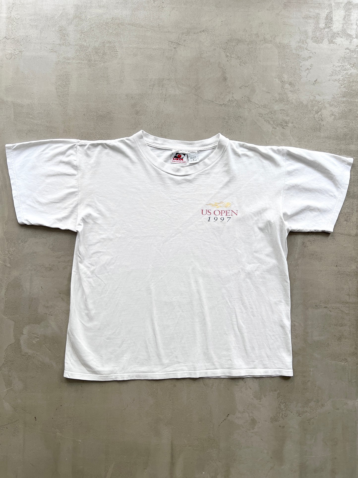 WHITE US OPEN TENNIS TEE - 1997 - S/M