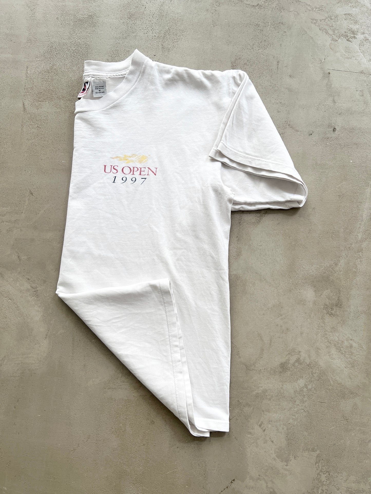 WHITE US OPEN TENNIS TEE - 1997 - S/M