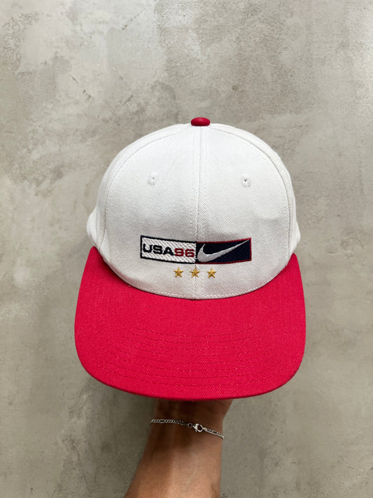 CREME NIKE USA CAP - 1990S