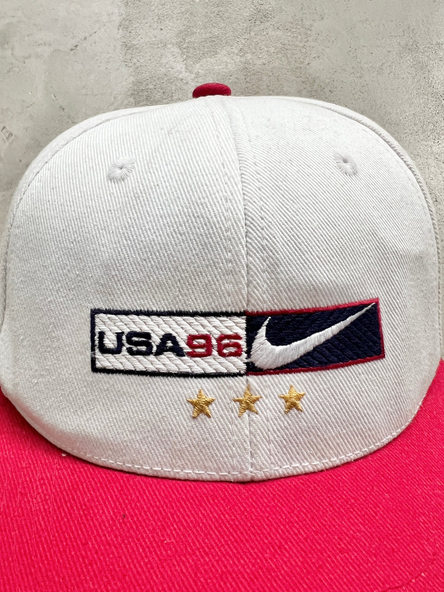 CREME NIKE USA CAP - 1990S