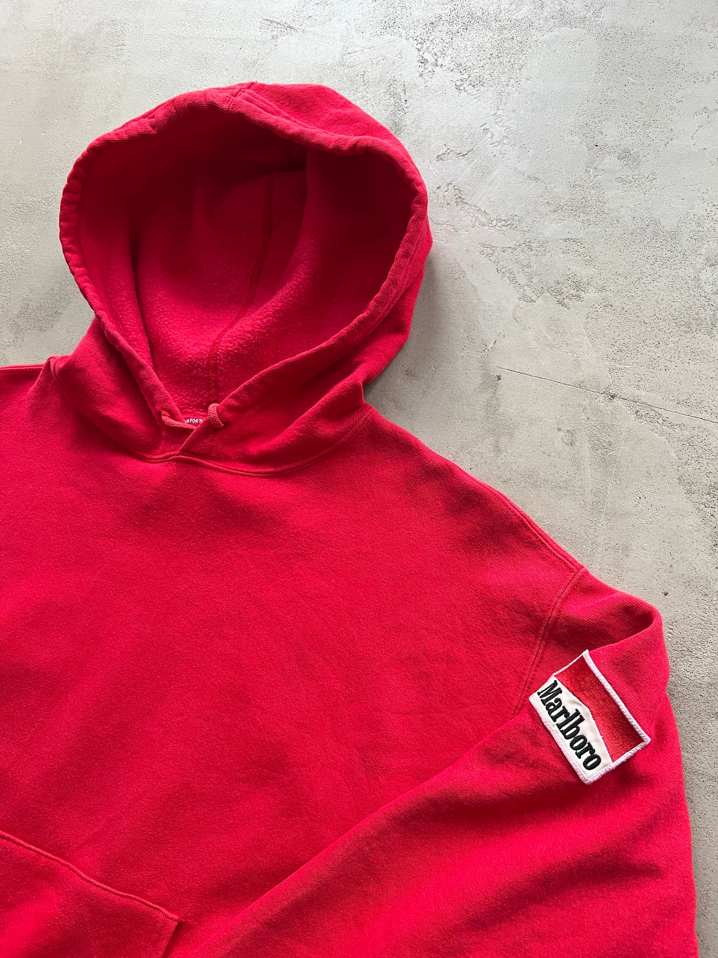 RED MARLBORO HOODIE - 1990S - M