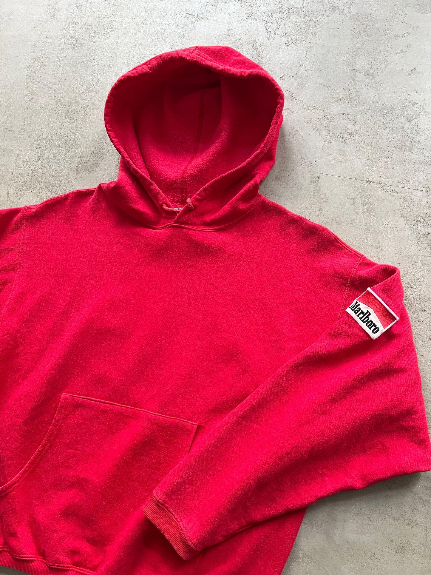 RED MARLBORO HOODIE - 1990S - M