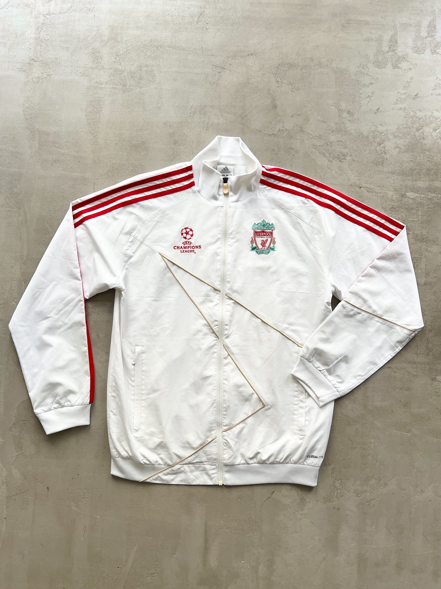 WHITE/RED FC LIVERPOOL TRACK JACKET - 2000S - L/XL