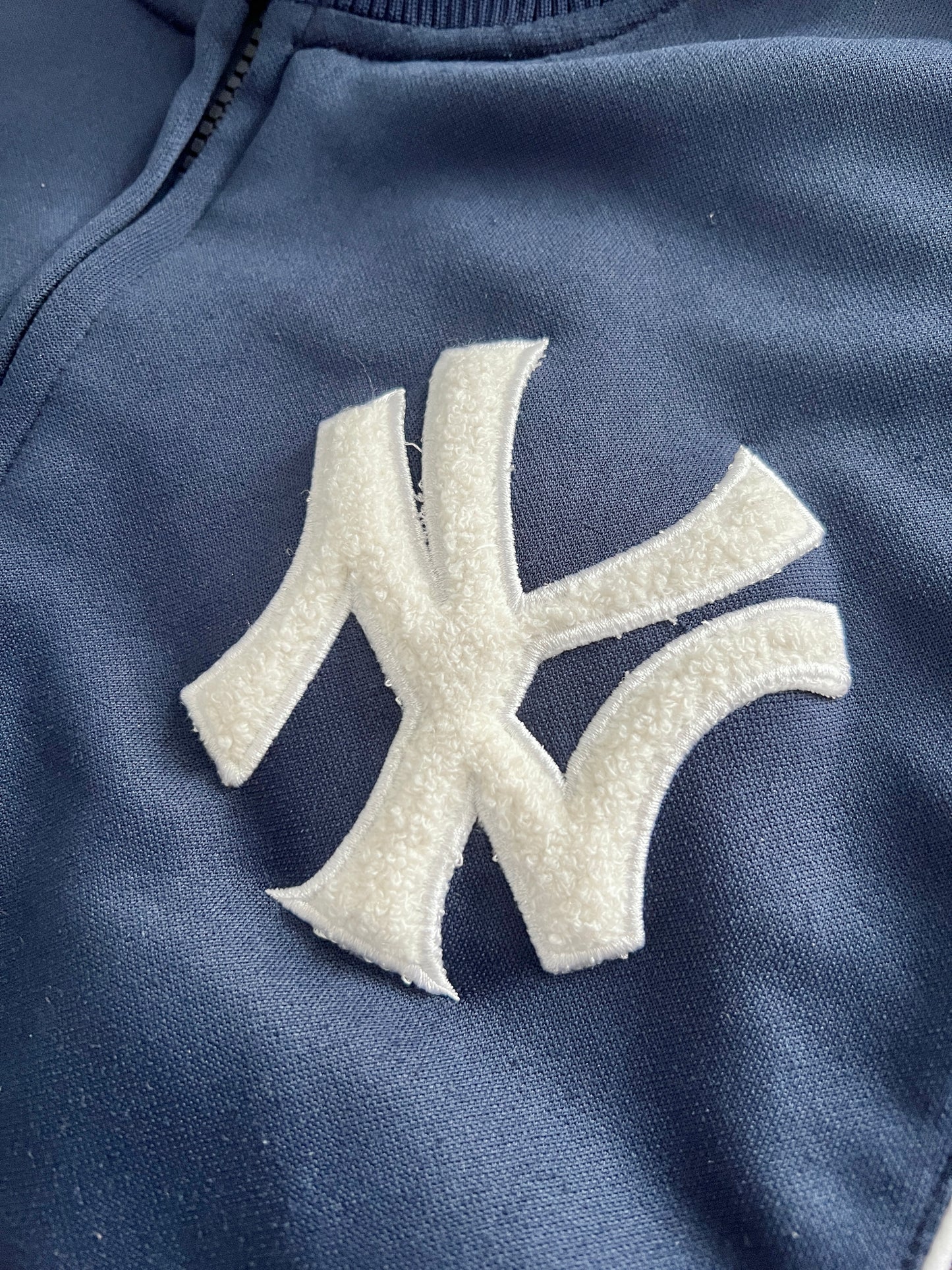 NAVY YANKEES JACKET - 1990S - XL/L