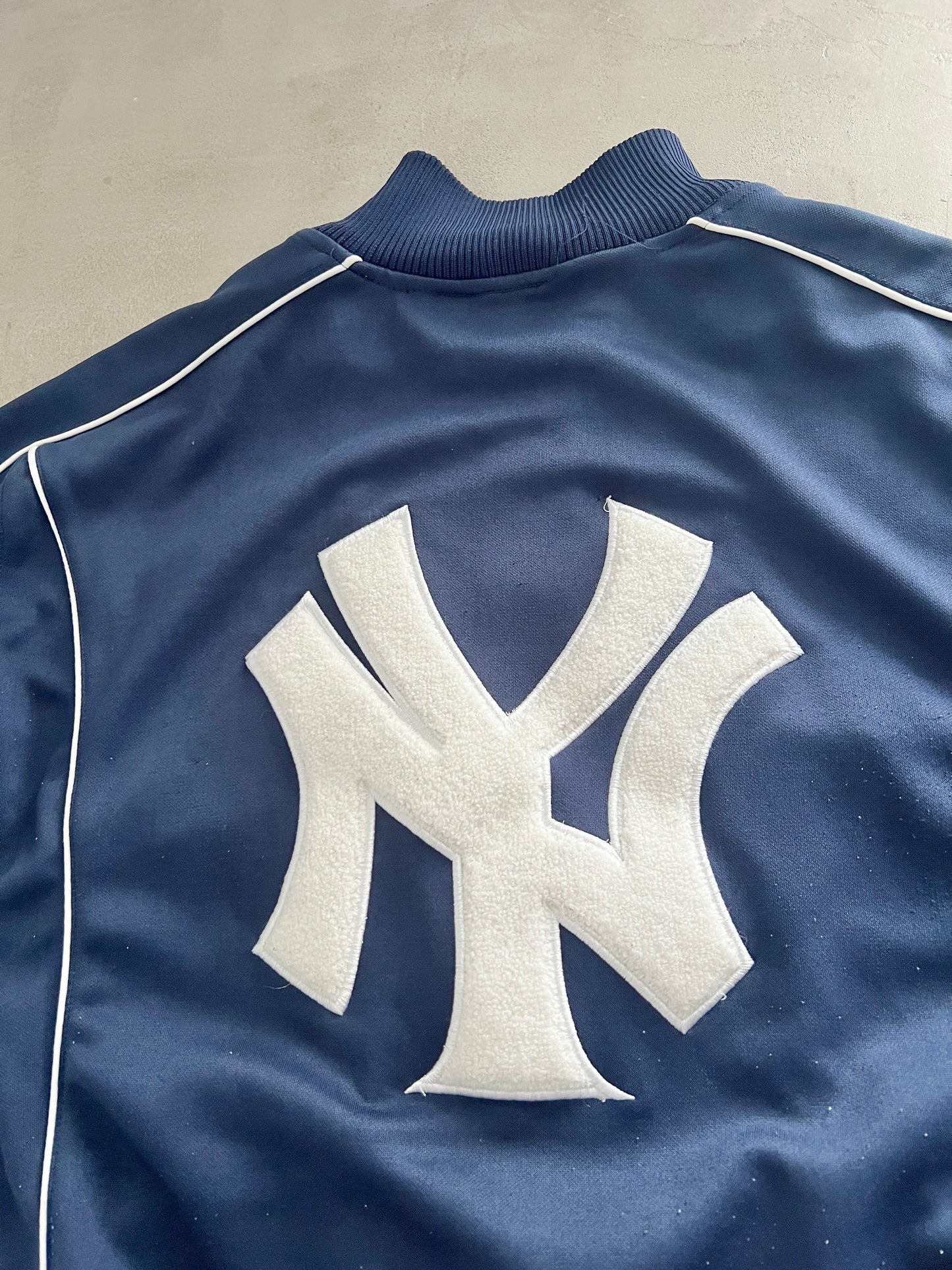 NAVY YANKEES JACKET - 1990S - XL/L