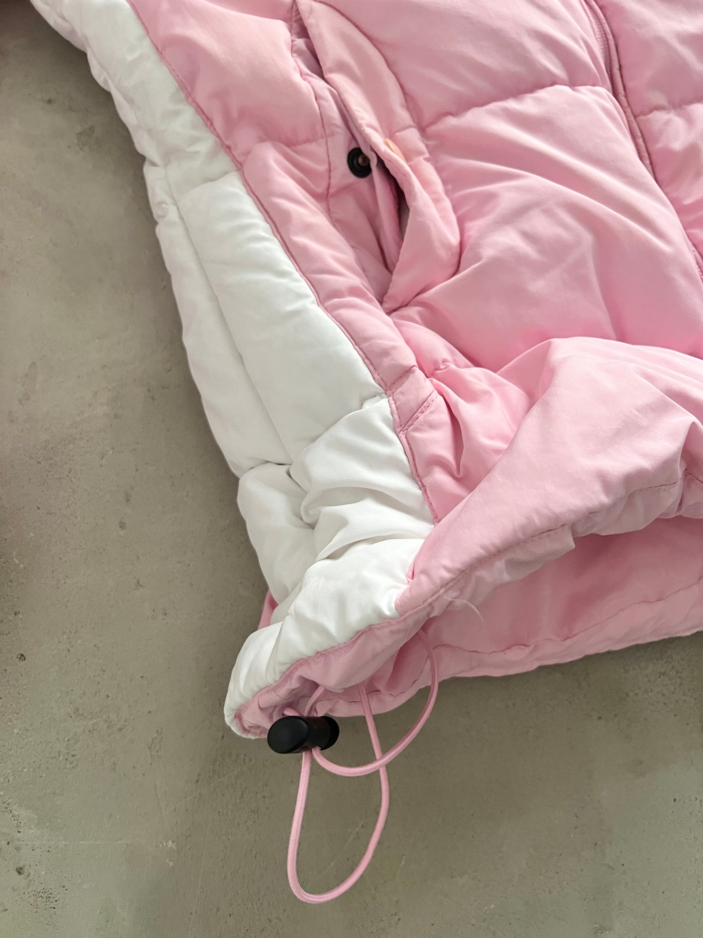 PINK NIKE PUFFER - 2000S - WOMENS L