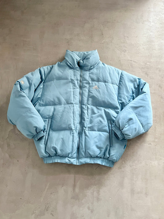 BABY BLUE ADIDAS PUFFER - 2000S - M