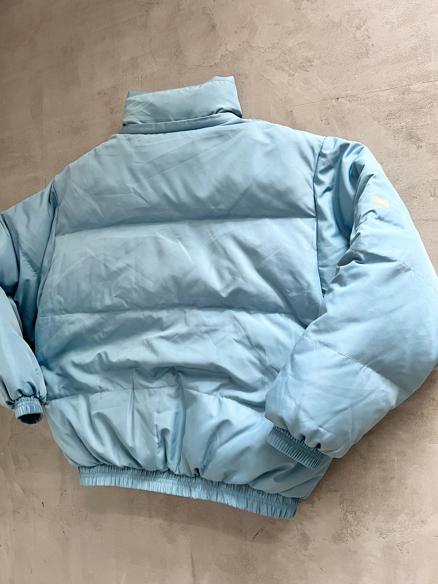 BABY BLUE ADIDAS PUFFER - 2000S - M