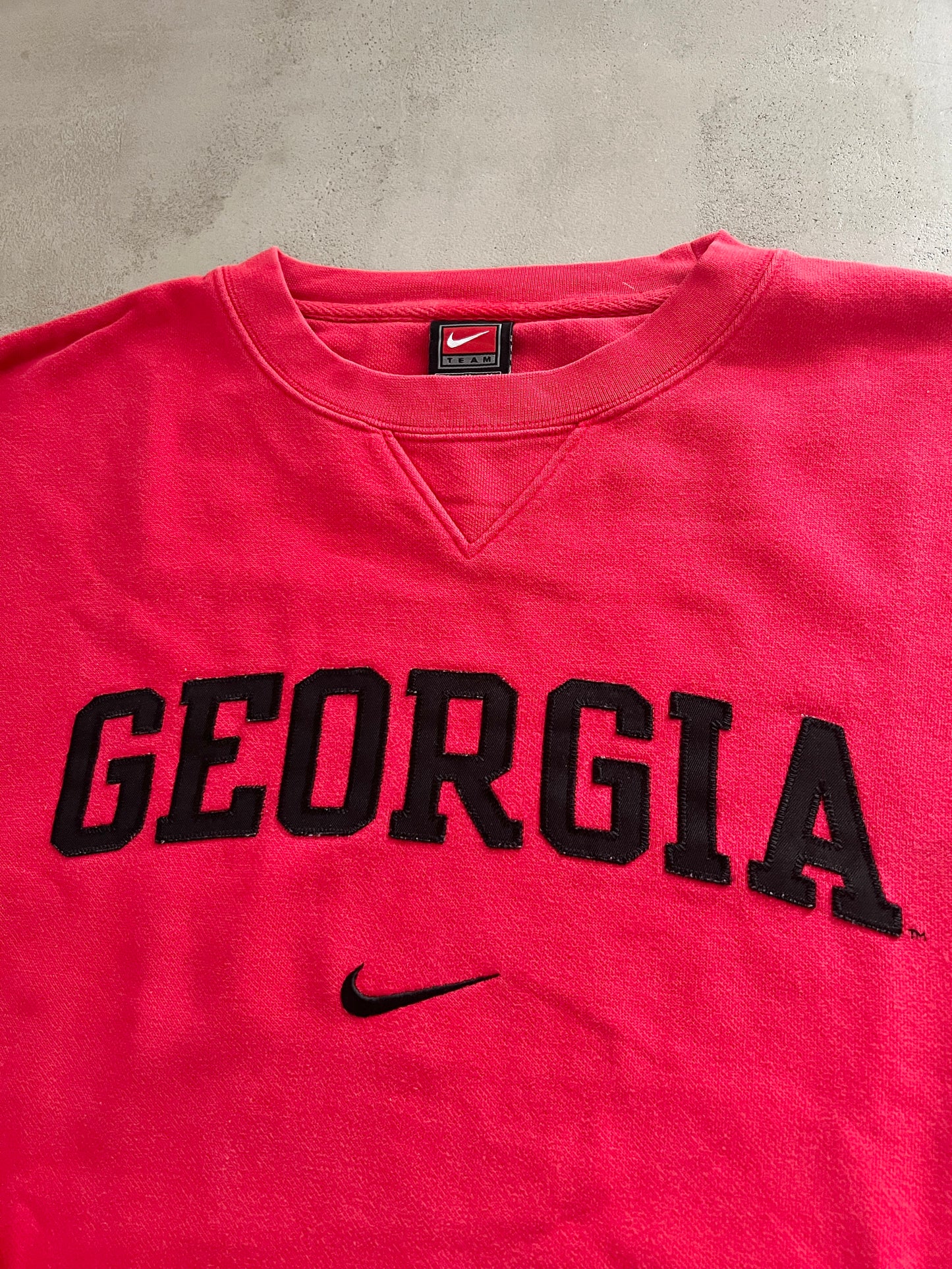 RED GEORGIA NIKE SWEATER - 2000S - L