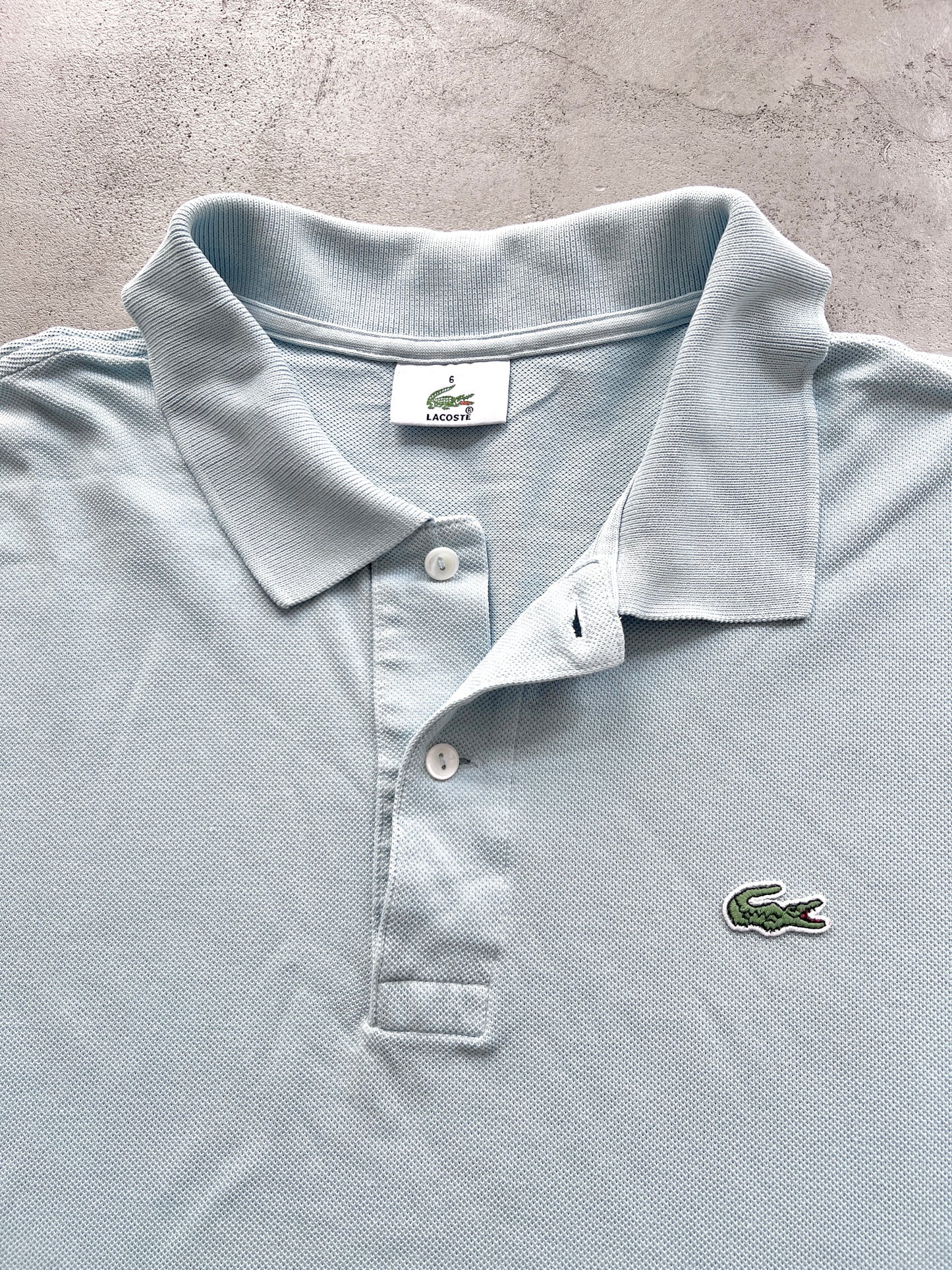 BABY BLUE LACOSTE POLO - XL