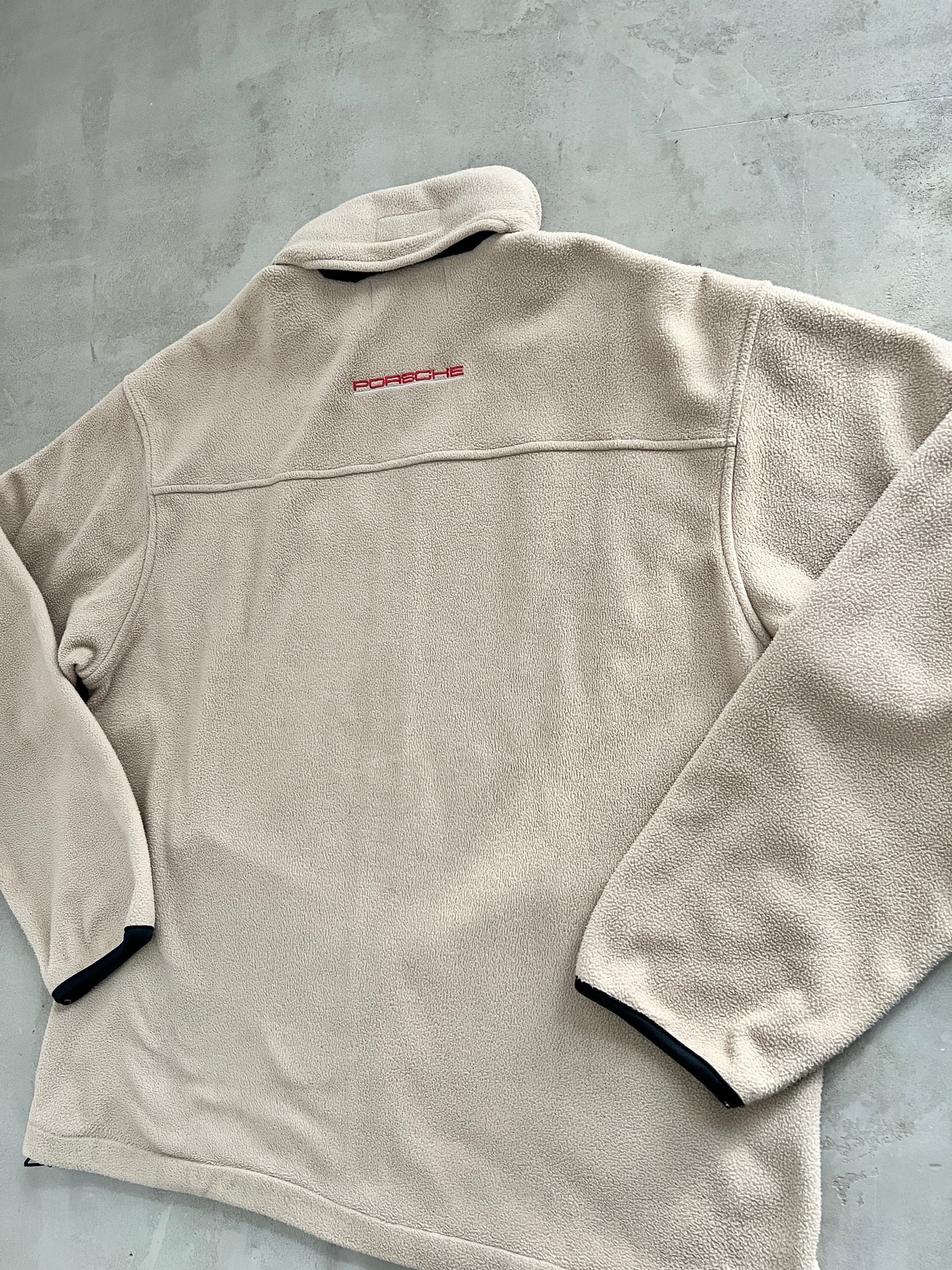 BEIGE PORSCHE FLEECE - 1990S - XL