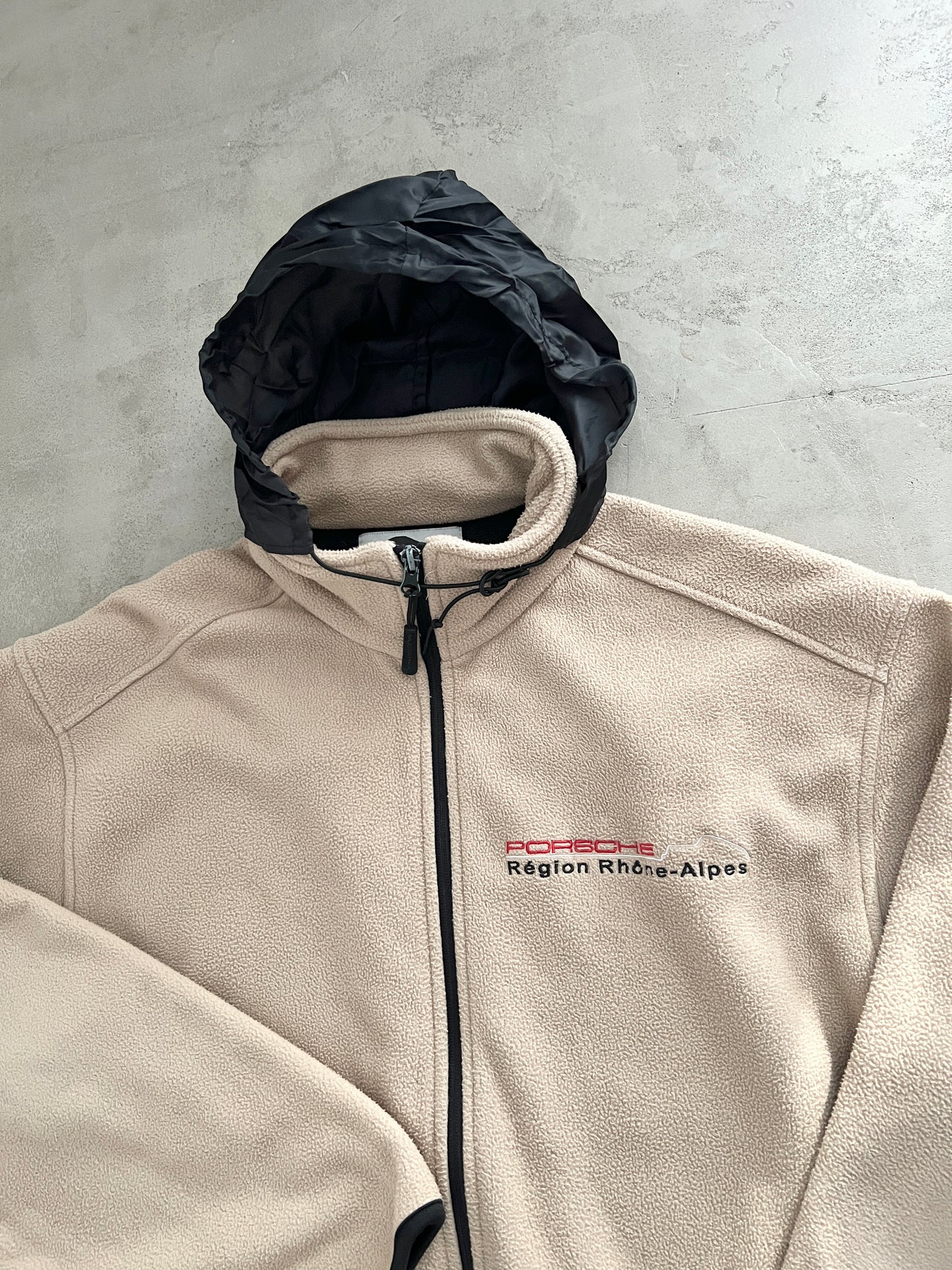 BEIGE PORSCHE FLEECE - 1990S - XL