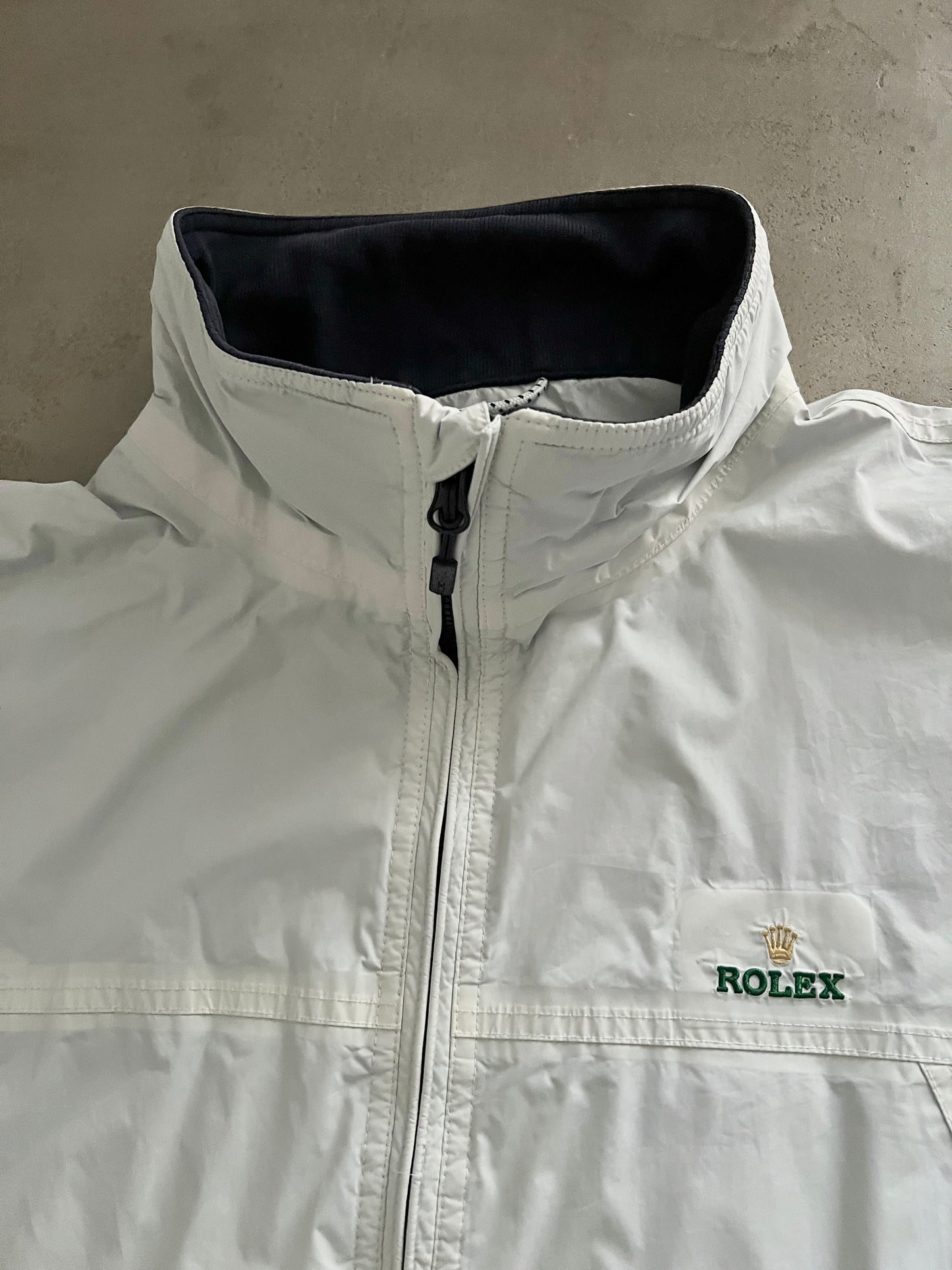 CREME WHITE ROLEX YACHT JACKET - 2000S - L