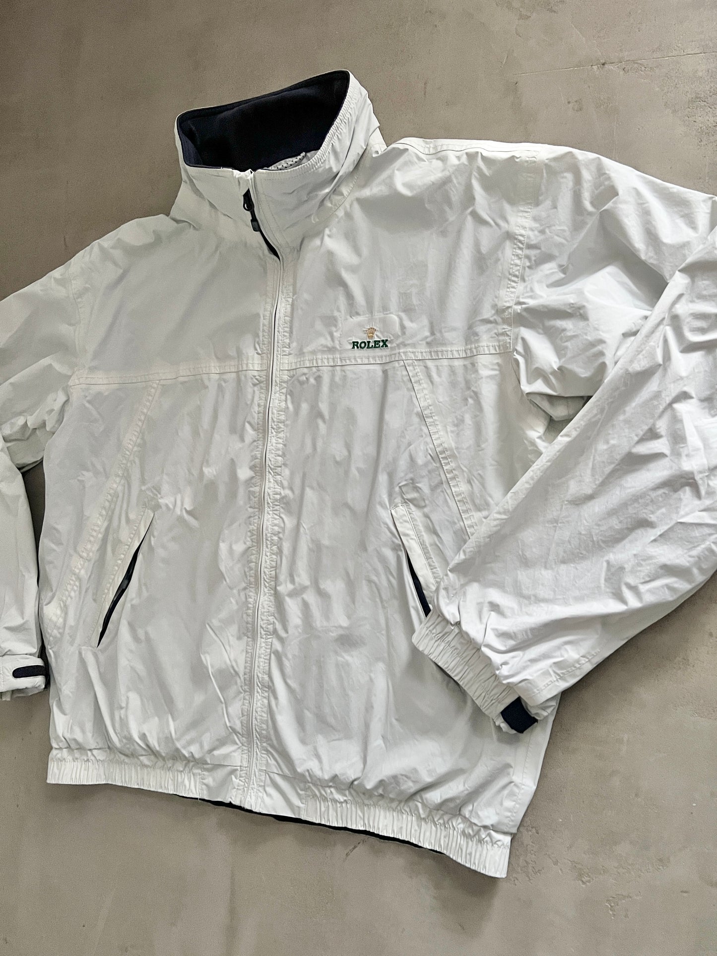 CREME WHITE ROLEX YACHT JACKET - 2000S - L