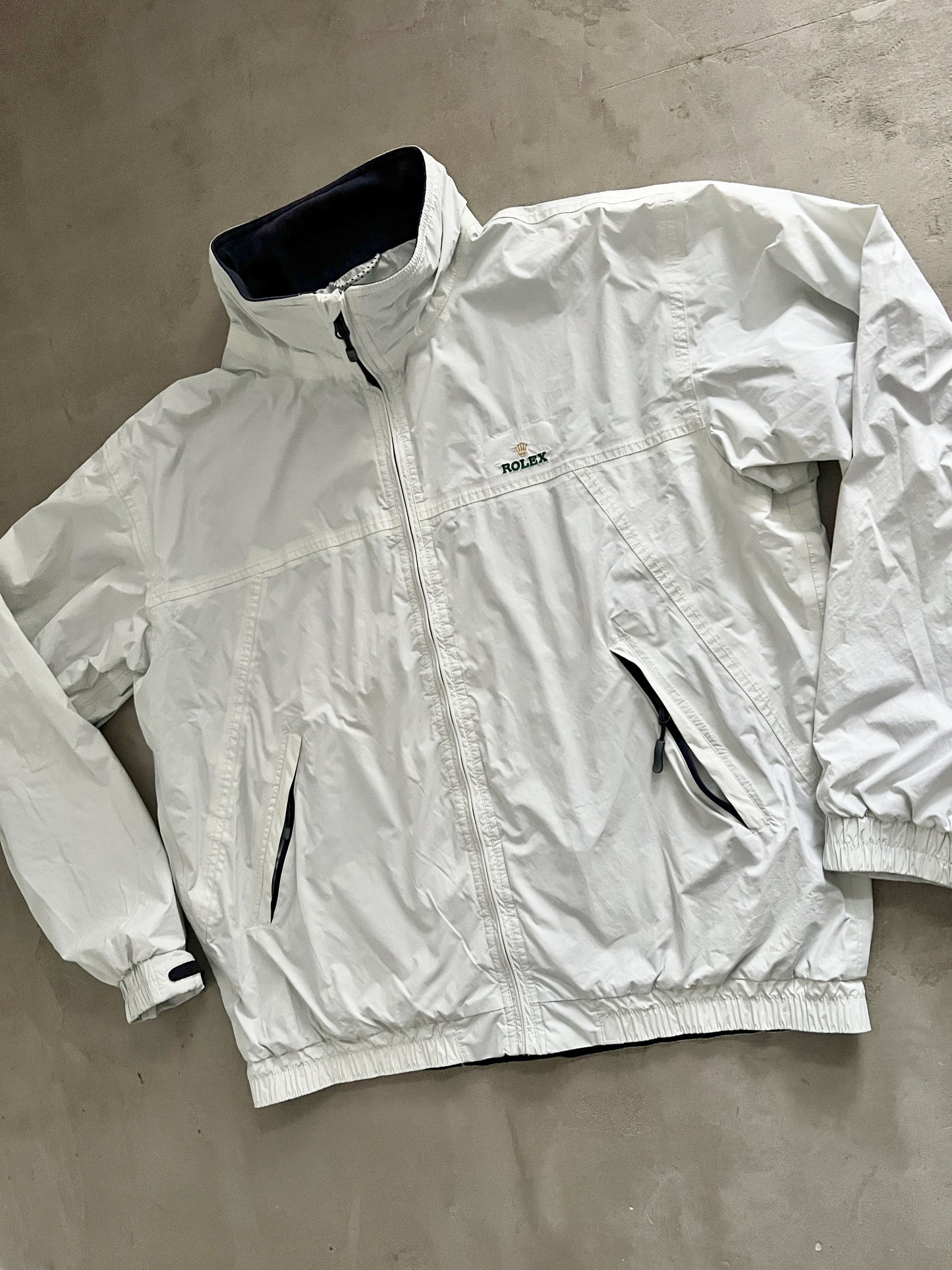 CREME WHITE ROLEX YACHT JACKET - 2000S - L