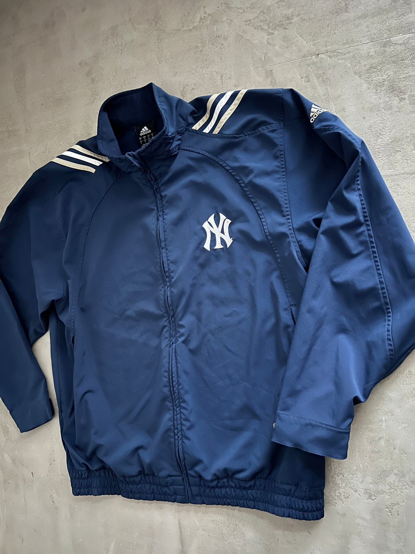 NAVY YANKEES TRACK JACKET - 2000S - L/XL