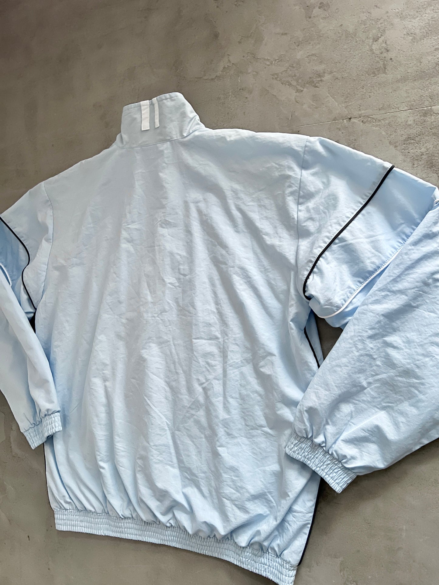 BABY BLUE NIKE TRACK JACKET - 2000S - L