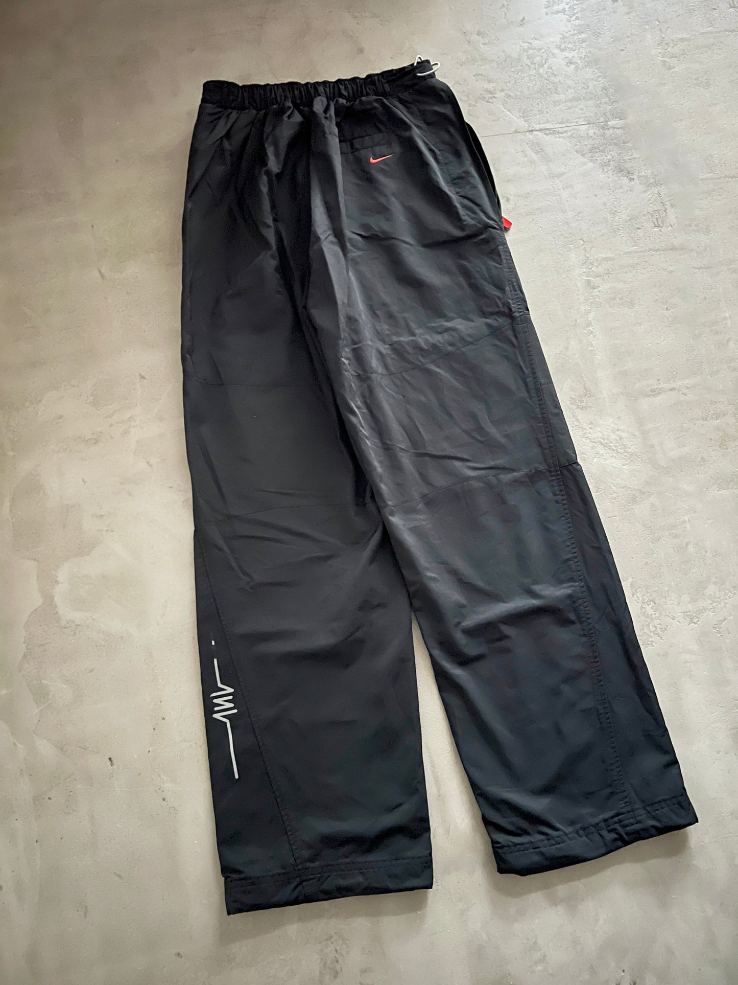 BLACK NIKE SHOX TRACK PANTS - 2000S - M/S