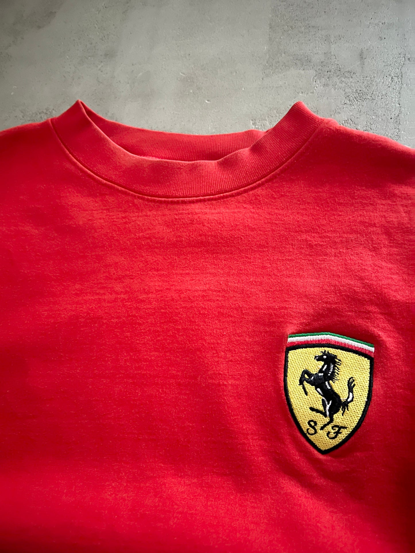 RED FERRARI SWEATER - 1990S - M/L