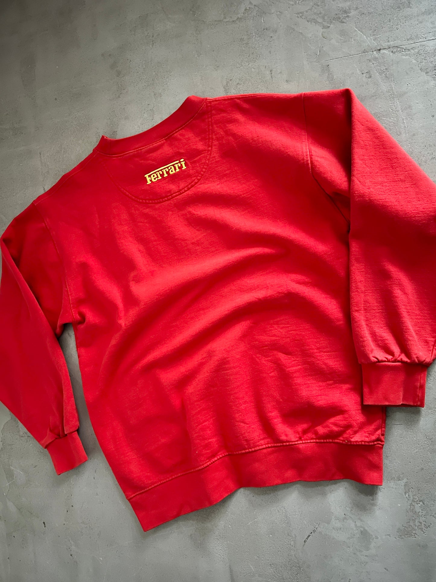 RED FERRARI SWEATER - 1990S - M/L