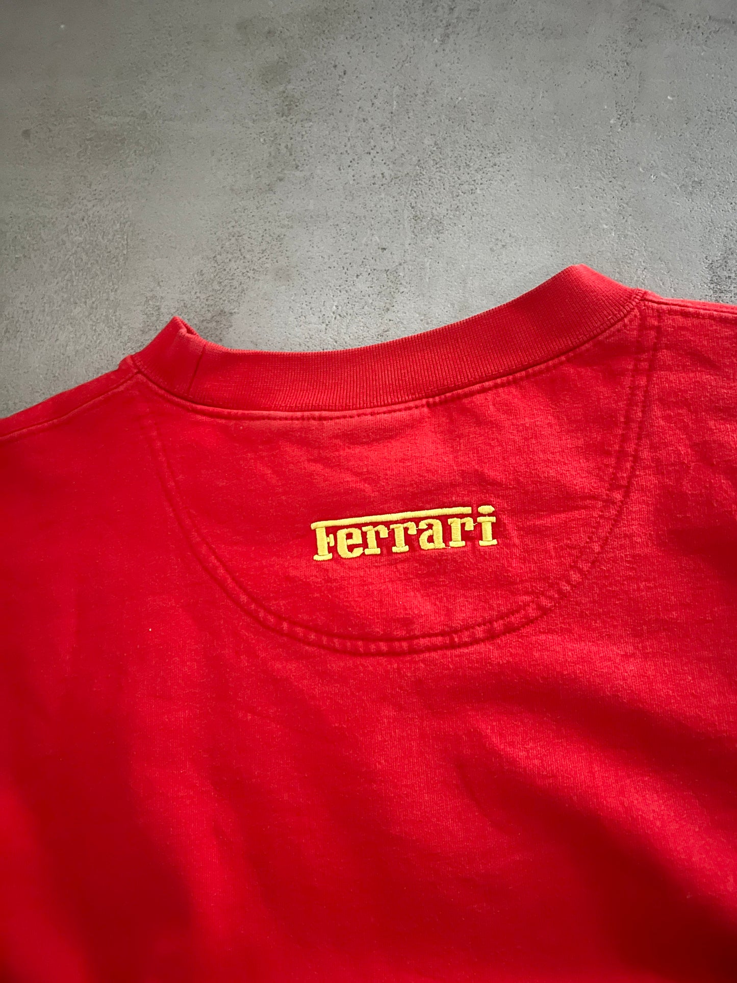 RED FERRARI SWEATER - 1990S - M/L