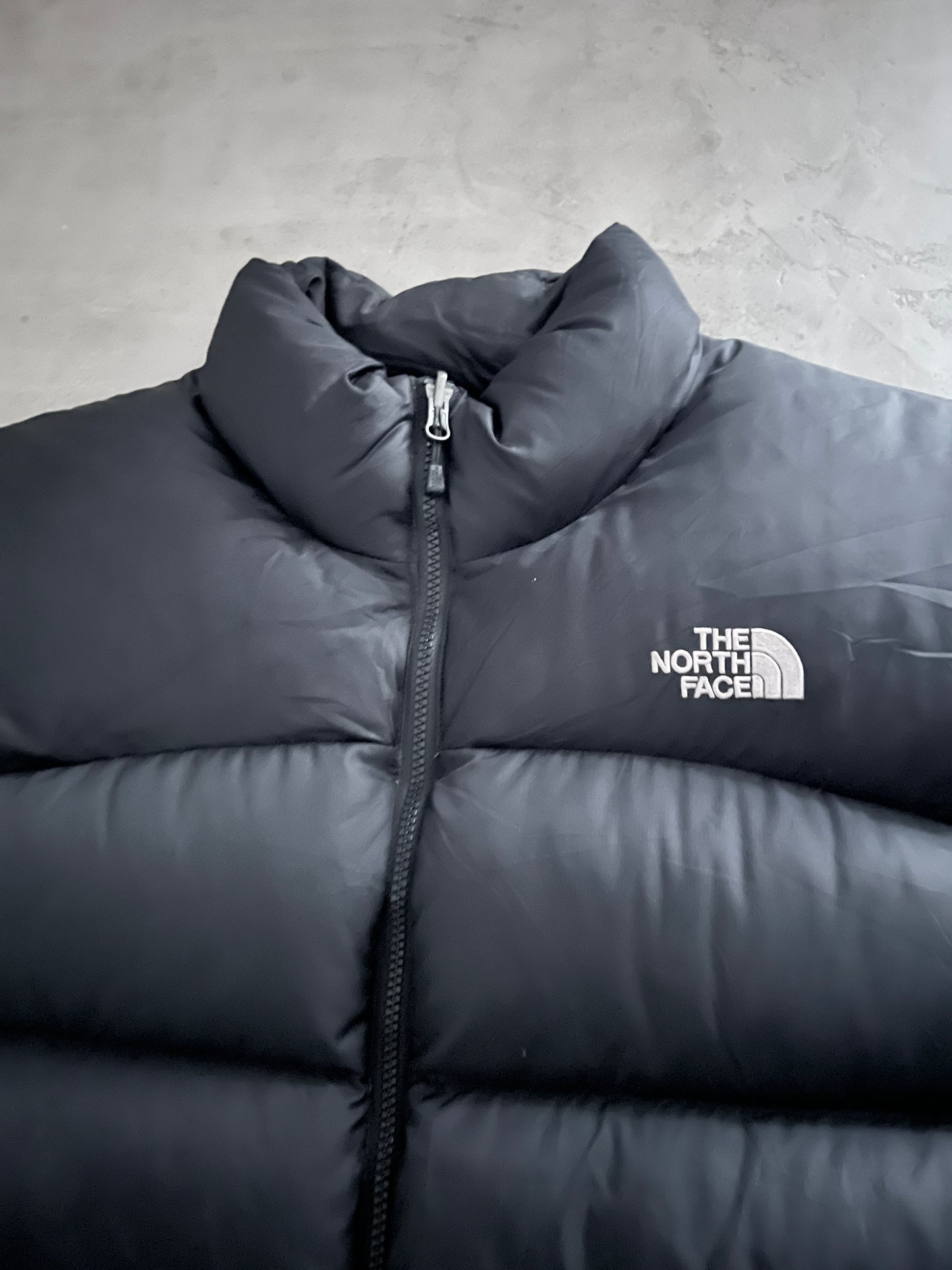 BLACK THE NORTH FACE PUFFER VEST - 2000S - XL