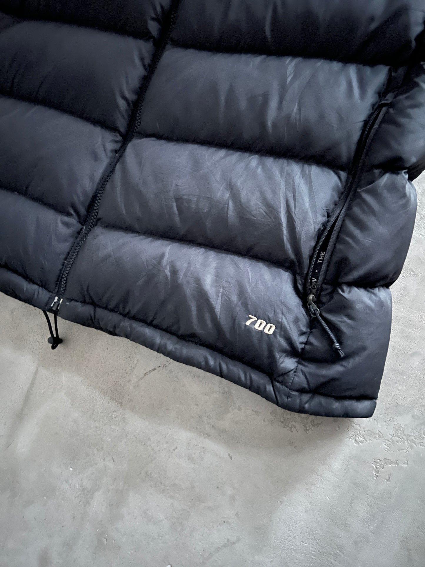 BLACK THE NORTH FACE PUFFER VEST - 2000S - XL