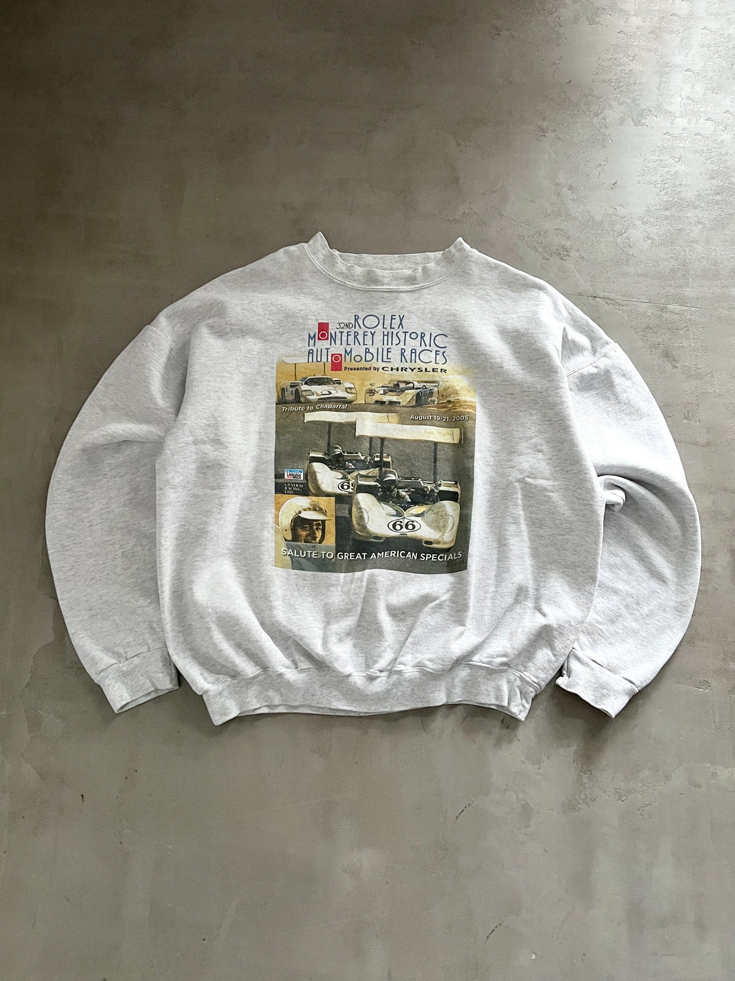 GREY ROLEX X CHRYSLER RACING SWEATER - 2000S - L