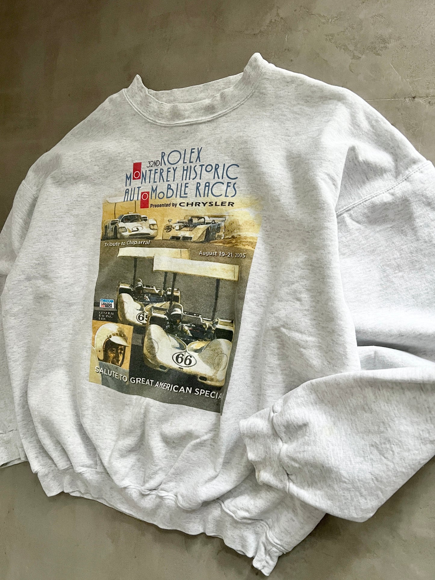 GREY ROLEX X CHRYSLER RACING SWEATER - 2000S - L