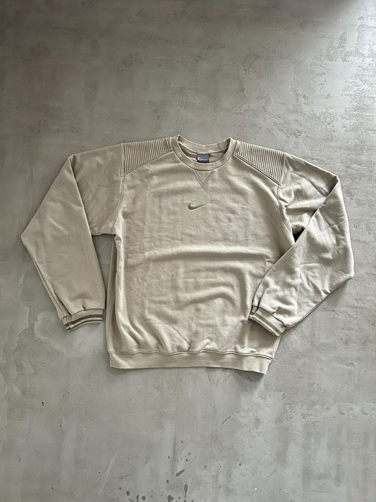 BEIGE NIKE SWEATER - 2000S - M