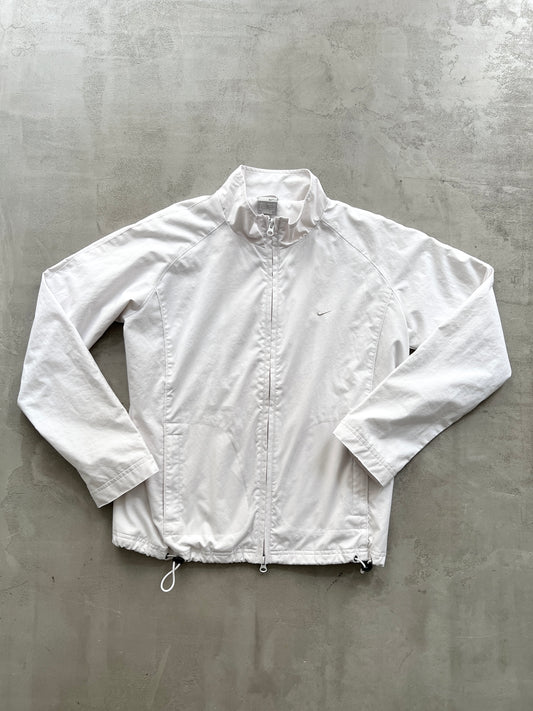 WHITE NIKE TRACK JACKET - M