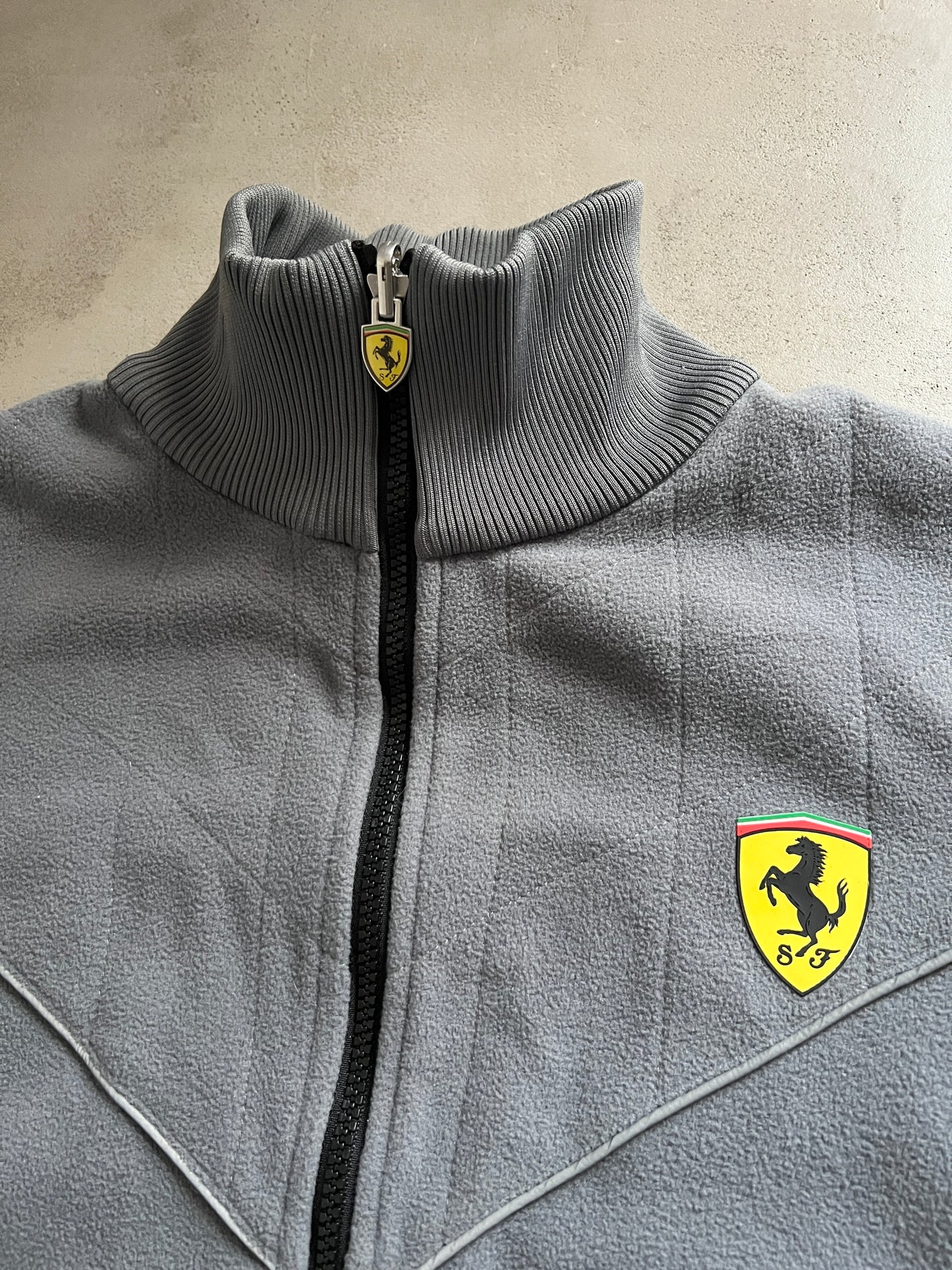 GREY FERRARI SCUDERIA FLEECE - 2000S - L/M