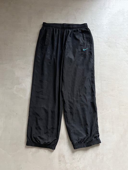 BLACK NIKE TRACK PANTS - 2000S - XL/L