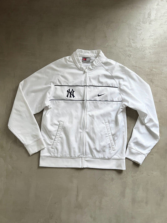 WHITE YANKEES NIKE JACKET - 2000S - XL