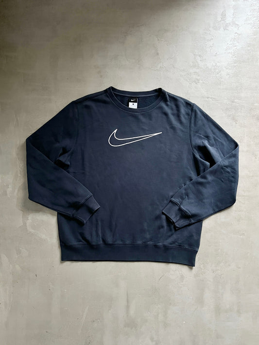 NAVY NIKE SWEATER - 2000S - L