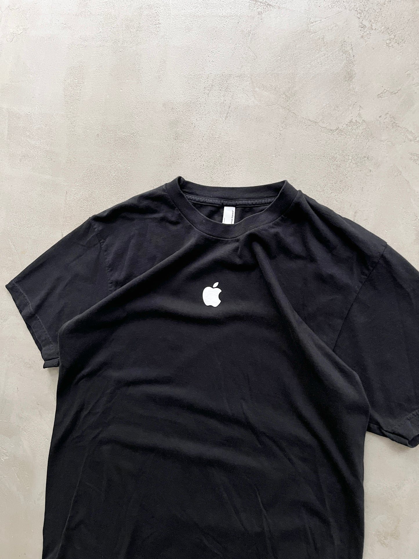 BLACK APPLE PROMO TEE - 2000S - XL/L