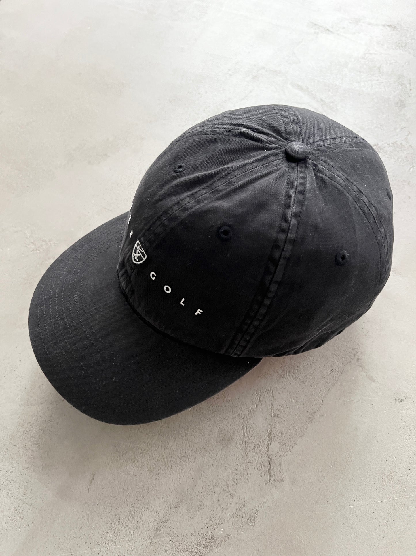 FADED BLACK NIKE GOLF CAP - 2000S