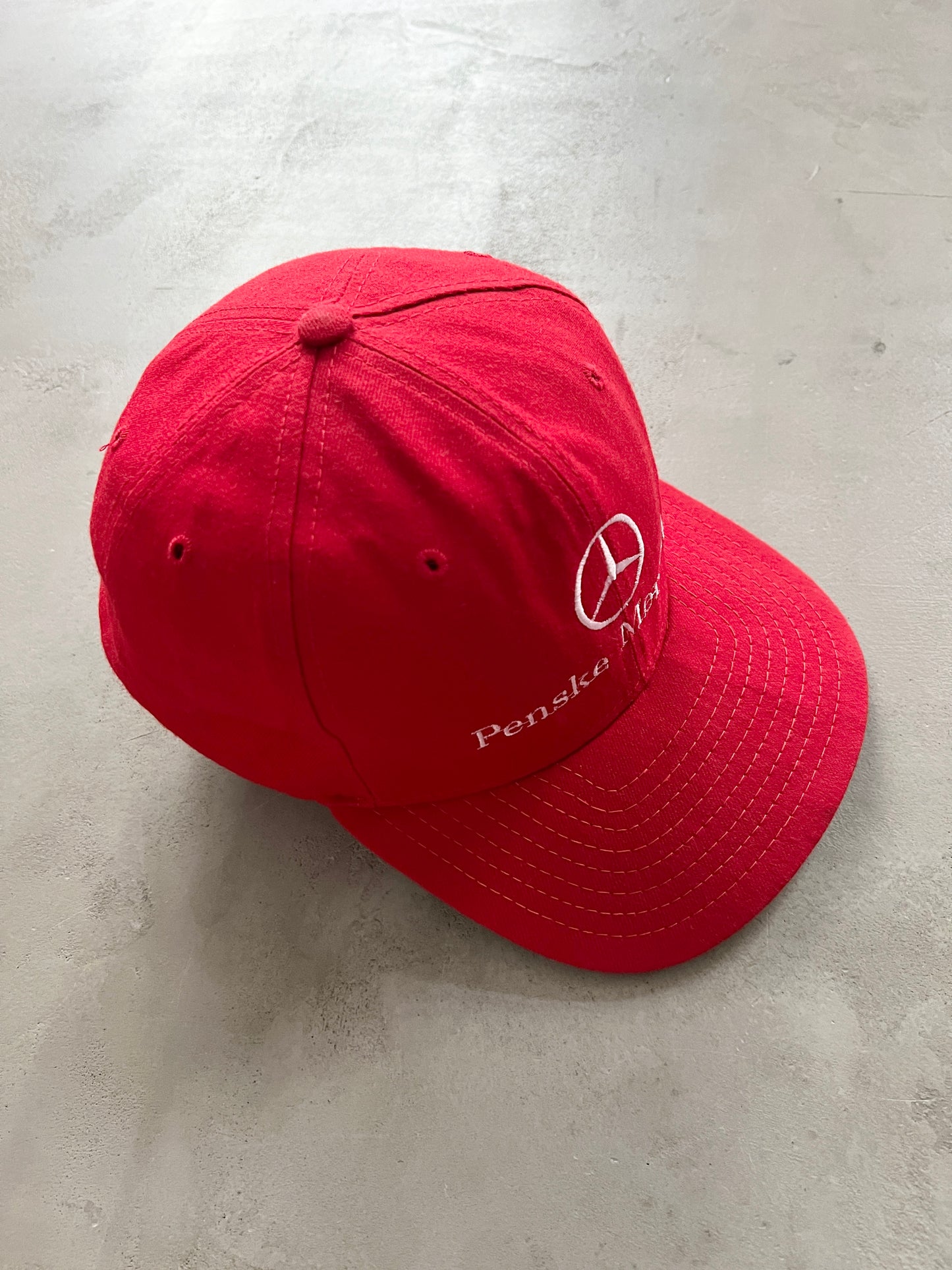 RED MERCEDES BENZ RACING CAP - 1990S