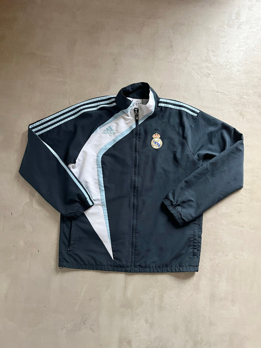 NAVY/WHITE REAL MADRID TRACK JACKET - 2000S - XL/L