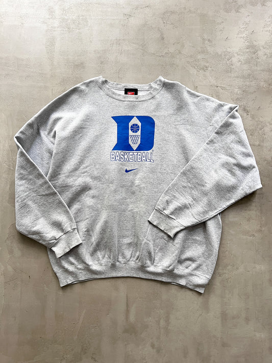 GREY NIKE BASKETBALL SWEATER - 1990S - XXL/XL