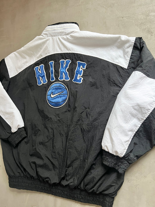 BLACK NIKE BASKETBALL JACKET - 1990S - XL/XXL