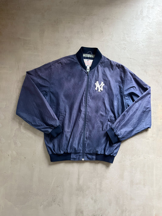 FADED NAVY YANKEES JACKET 1990S - L/XL